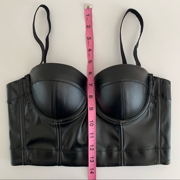 faux leather corset bustier - Picture 5 of 8